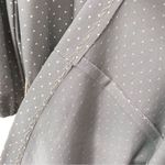 Vintage Grey Polka Dot Midi Dress Size M Photo 15