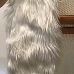 Almost Famous  Fur Vest Knit Back Ivory Comb XS Photo 1
