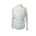 Ariat  Womens Maureen Pearl Snap Stripe Western Shirt White Multi Small Ranch Photo 4