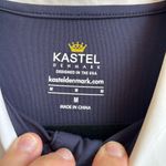 Kastel Denmark Solid Short‎ Sleeve Polo Sz M Navy Blue Size M Photo 3