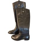 INC NWB Fawne tall leather riding boots size 6 Black Photo 1