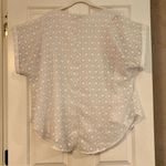Joseph A . White Cuffed Short Sleeve Blouse Size 1X Photo 3