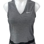 Nike  Gray Sleeveless Racerback V-Neck Activewear Golf Mini Tank A-Line Dress S Photo 2