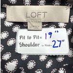 Loft  Halter Top Sleeveless Tie Neck Blouse Black White Polka Dot M Photo 1