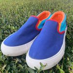 Aldi Gear Shoes Womens 9 Slip On Sneakers Multicolor Canvas Comfort Casual Flats Photo 2