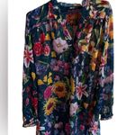 Eshakti  floral button front tunic women’s size Large-14 Photo 0
