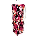 Chico's Artwear Abstract Floral Print Ponte Shift Sheath Dress Bold Elegant Fit 0 Photo 2