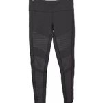 Alo Yoga  Size Medium Low Waist Grey Moto Legging Athletic Textured Mesh Pant Photo 1