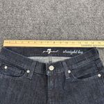 7 For All Mankind  Women's Straight Leg Dark Wash Jeans Sz 28 Bedazzled Y2K Style Photo 6