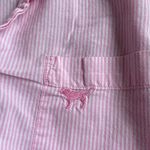 PINK - Victoria's Secret  2004 Striped Button Down Oversized Sleep Shirt Nightgown Photo 5