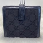 Gucci Wallet Black Logo Fabric with Leather Interior Photo 1