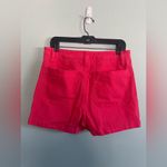 Madewell  Emmett Red High Waist Tailored Cotton Shorts Vibrant Style Sz 30 Photo 3