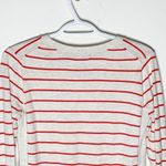 Gap Factory striped V neck sweater size S Red Photo 3