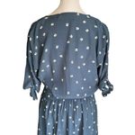 Faithfull the Brand Faithful The Brand - Blue Printed Wrap Mini Dress Sz 4 Photo 6