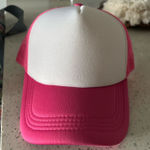 Pink and White Trucker Hat Photo 0