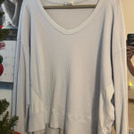 Aerie  Waffle V-neck sweatshirt Photo 0