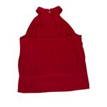 Boston Proper Festive Halter Mock Neck Sleeveless Red Feminine Blouse Size Large Photo 3