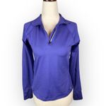 Eastern Mountain Sports 🍋2/$30-EMS Womens TechWick Purple Quarter Zip Pullover Long Sleeve Shirt Hiking Photo 5
