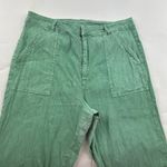 Kut From The Kloth Seafoam Green Linen Blend High Rise Cropped Pant 12 Photo 1