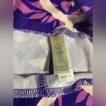 LuLaRoe TC Purple Floral Print Leggings Photo 3