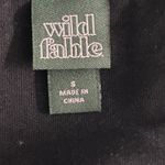 Wild Fable ‎ Cat Floral Butterfly Shirt Black Small Photo 7