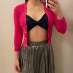 ZARA Fuchsia pink knit cardigan. Xs Photo 2