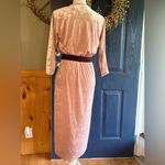 Eva Mendes velvet peach wrap dress size XS Pink Photo 4