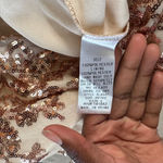 She & Sky  The Vegas Nights Gold Sequin Romper SIZE L Photo 4