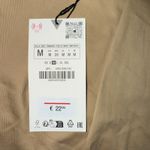 ZARA  Mini Skirt Tan Beige Khaki Pleated academia Casual Pocket Size M NWT school Photo 1