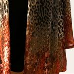 Elementz  2piece attached top black camisole with sheer animal print cover Photo 2