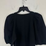 J.Crew Madewell Puff Sleeve Tee Shirt Cotton Top Relaxed Minimalist Jet Black XXS NWT Photo 12