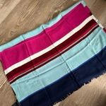 Tommy Hilfiger  colorful blue purple white scarf shawl Photo 0