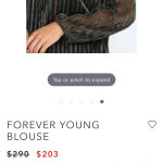 Johnny Was Johnny‎ Was Forever Young Sexy Sheer Metallic Blouse size 2X Photo 1