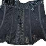 Top Drawer Black Mesh Lace Corset Top Sexy Romantic Burlesque Costume Size 5XL Photo 4