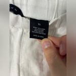 Sean John Lightweight Ruched Casual White Trimmed Faux Leather Linen Pants Sz XL Photo 15