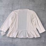 Clara Sun Woo‎ Women's Ruffle Hem Cardigan Shrug 3/4 Sleeve Sz M NWT Size M Photo 3