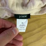 J.Crew Cashmere Blend Ruffle Trim Short Sleeve Cardigan Sweater Womens XS Cream Photo 4