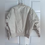 Athleta  Sateen Bomber Jacket in bone cream NEW Photo 9