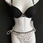 Shade & Shore Cow Print Two Piece Bikini Set Photo 0