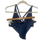 Aerie ✨ Swim Scoop Ribbed Wave Navy Sz Small Bikini✨ Photo 9
