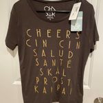Chaser NWT Cheers Salud cin cin sante shirt Small Photo 6