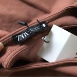ZARA Brown Open Back Dress NWT Photo 6