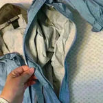 Rei blue Raincoat sz M * flawed* hiking biking running camping outdoor canoeing Photo 6