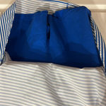 Talbots T by Striped Athlesiure Skort Womens Blue White Striped Size Large Photo 3