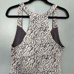 Free People  Racer Back Mini Dress Leopard Jersey Gray Women’s Large Photo 5