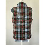 Lands' End Women's Blue Down Filled Plaid Turtleneck Puffer Vest S (6-8) (b20) Photo 1
