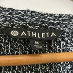 Athleta Switchback Pullover Sweater V Neck Wool Blend Black Marl Size M Photo 4