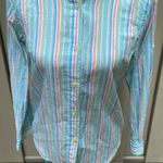 Ralph Lauren  Pastel Stripe Cotton Button Down VINTAGE Photo 4