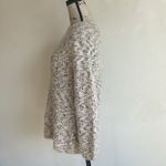 Lou & grey Fuzzy Metallic Gold Flecked Balloon Sleeve Sweater Size XS NWT Photo 7