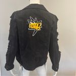 Cello  Patch & Frayed Black Denim Jacket Photo 6